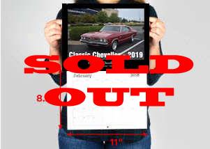 Classic Chevelle Calendar - 2019